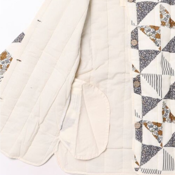 Rylee & Cru quilted longline patchwork kids jacket size 2-3Y - Picture 3 of 7